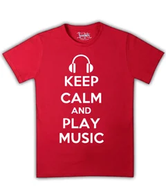 Keep Calm and Play Music на красной